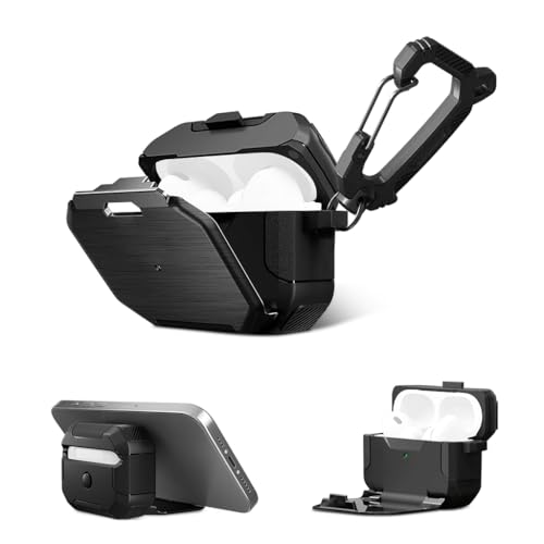 ZORBES® Protective Case for AirPods Pro 2nd Gen. Rugged Anti-Scratch TPU Charger Case Skin Cover with Anti-Open Locking Cover, Compatible with AirPods Pro 2nd Generation, with Carabiner ZORBES® Protective Case for AirPods Pro 2nd Gen. Rugged Anti-Scratch TPU Charger Case Skin Cover with Anti-Open Locking Cover, Compatible with AirPods Pro 2nd Generation, with Carabiner